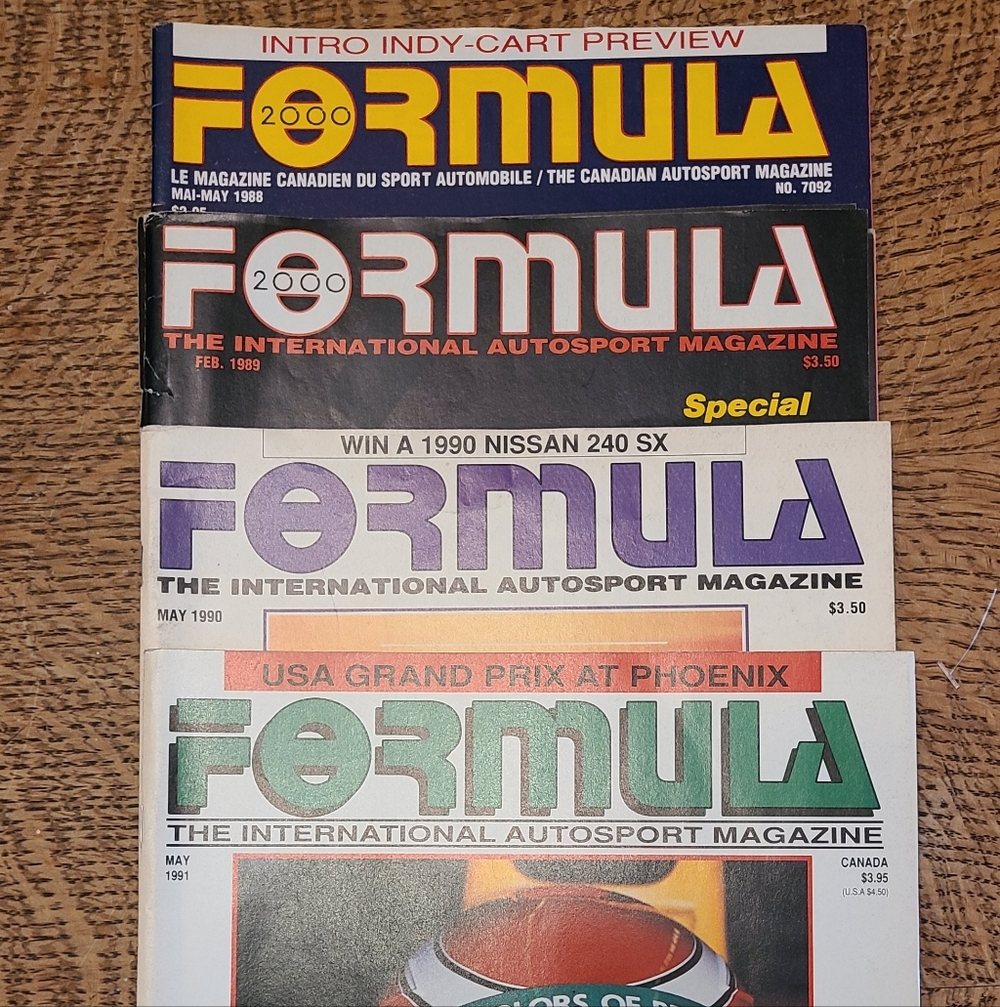 Vintage Formula Magazine Lot 1988 1989 1990 1991 F1 Guide Nigel Mansell